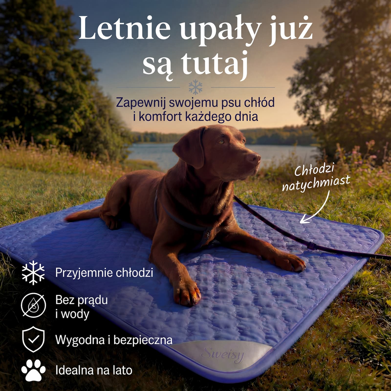 Chłodząca mata dla psa